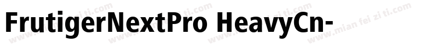 FrutigerNextPro HeavyCn字体转换